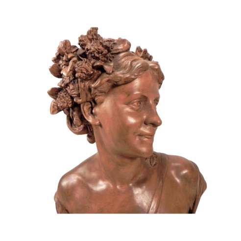 Carpeaux Jean-Baptiste (1827-1875)+ Terracotta Cast, Francine