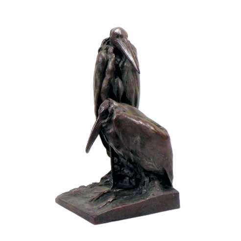 Josuë Dupon — 1864-1935, Bronze cast, Marabouts