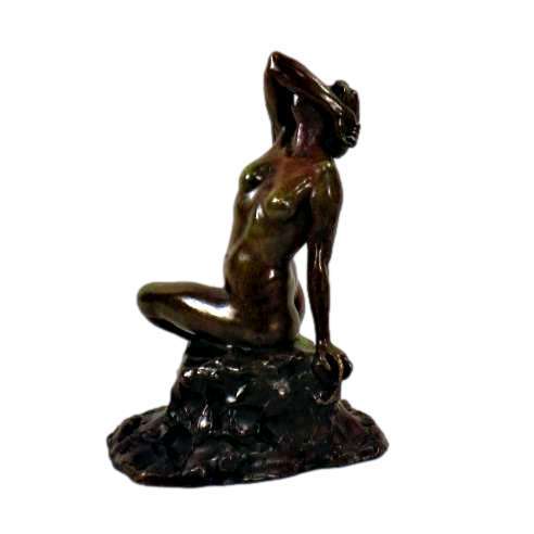 Bedell-Brichard Gabrielle-Jeanne + bronze "Andromeda (Naked woman on a rock)"